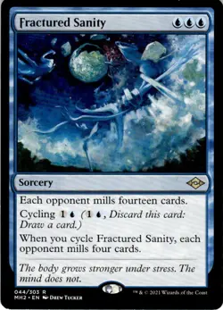 2021 Magic The Gathering Modern Horizons 2 Fractured Sanity #44 Light Play - Image 1