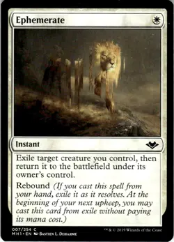2019 Magic The Gathering Modern Horizons Ephemerate #7 Light Play - Image 1