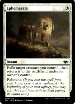 2019 Magic The Gathering Modern Horizons Ephemerate #7 Light Play - Image 1