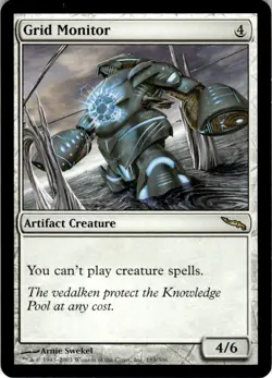 2003 Magic The Gathering Mirrodin Grid Monitor #183 Light Play - Image 1