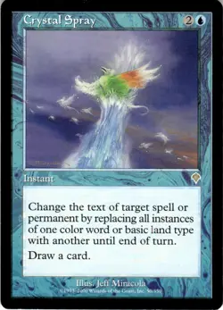 2000 Magic The Gathering Invasion Crystal Spray #50 Light Play - Image 1