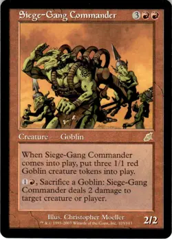 2003 Magic The Gathering Scourge Siege-Gang Commander #103 Light Play - Image 1