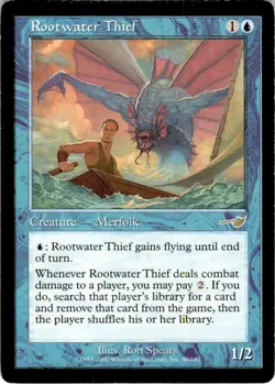 2000 Magic The Gathering Nemesis Rootwater Thief #40 Light Play - Image 1