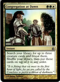 2005 Ravnica: City of Guilds Congregation at Dawn #198 Light Play - Image 1