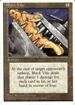 1995 Magic The Gathering Fourth Edition Black Vise Light Play - Image 1