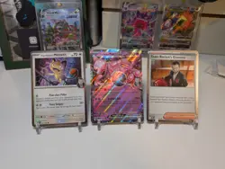 Pokemon Team Rocket’s Mewtwo Ex 205 Promo -Meowth 149 - Giovanni 174 Cosmos Holo - Image 1