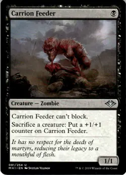 2019 Magic The Gathering Modern Horizons Carrion Feeder #81 Light Play - Image 1