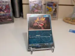 Pokemon Paldean Fates 042/091 Maschiff Cosmos/Reverse Holo Costco Error Pattern - Image 2