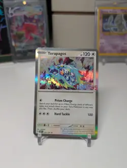 Terapagos 161/191 Surging Sparks Horizons Stamped Promo Holo Pokemon TCG 2024 NM - Image 1