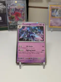 Pokemon TCG Ceruledge 098/193 Cosmos Holo Paldea Evolved Exclusive - Image 1