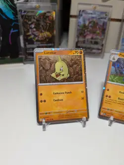 Larvitar 105/197 + Pupitar 106/197 Cosmos Holos Obsidian Flames Pokemon TCG NM - Image 2