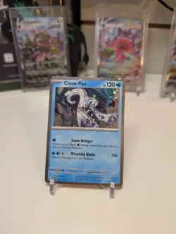 Pokemon Paradox Rift Chien-Pao 057/182 Cosmos Holo Unsealed Knockout Box NM - Image 1