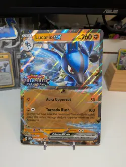 Jumbo Lucario EX 051/131 Prismatic Evolutions Stamped Promo Pokemon TCG NM - Image 1