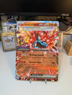 Pokemon TCG Hearthflame Mask Ogerpon Twilight Masquerade Stamped Promo Jumbo - Image 1