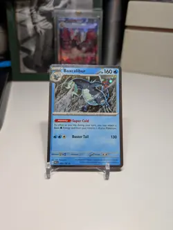 Pokemon Paldea Evolved Baxcalibur 060/193 Cosmos Holo Checklane EXCLUSIVE NM - Image 2