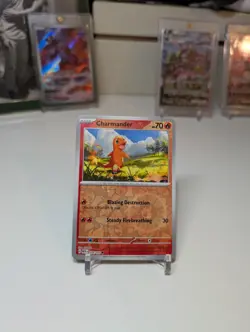 Pokemon Costco 151 Cosmos/Reverse Foil Promo Charmander 004/165 US Exclusive - Image 1