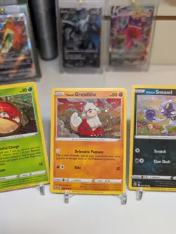 Pokemon - Hisuian Cosmos Holo Set - Growlithe/Sneasel/Voltorb Astral Radiance LP - Image 3