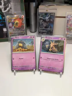 Abra 063/165 Kadabra 064/165 Pixelated Cosmos Holo Promo S&V 151 Pokemon NM - Image 1