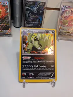 Tyranitar 56/124 Fates Collide Holo Cosmos Holo Rare Pokemon TCG - Image 2