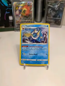Vaporeon 030/185 Vivid Voltage COSMO Holo Promo Eevee Collection 2021 Pokemon NM - Image 1