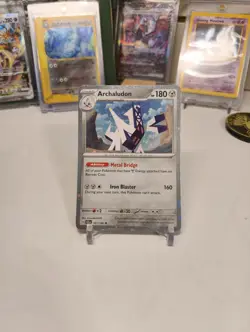 Pokemon TCG Stellar Crown Archaludon 107/142 Cosmos Holo Blister Exclusive LP - Image 1