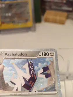 Pokemon TCG Stellar Crown Archaludon 107/142 Cosmos Holo Blister Exclusive LP - Image 4