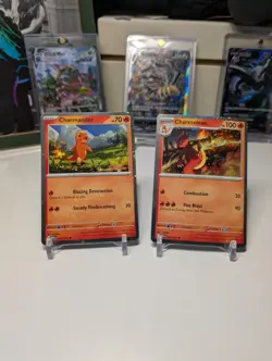 Pokemon TCG Charmeleon 005/165 Charmander 004/165 Cosmos Holo Promo SET NM - Image 1
