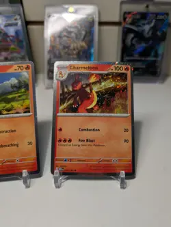 Pokemon TCG Charmeleon 005/165 Charmander 004/165 Cosmos Holo Promo SET NM - Image 3