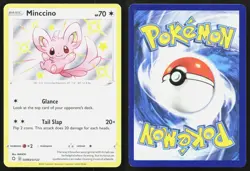 MINCCINO SV093/SV122 SHINY RARE SHINING FATES SHINY VAULT POKEMON HOLO LP - Image 3