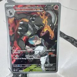 Team Rocket’s Houndoom 191/182 Pokemon TCG Sv Destined Rivals Illus Rare MINT - Image 1