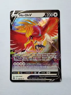 Ho-Oh V - 140/195 Silver Tempest Ultra Rare Pokemon TCG NM - Image 1