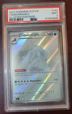 PSA 9 MINT POKEMON CRABOMINABLE #149 STELLAR CROWN ILLUSTRATION RARE #149 - Image 1