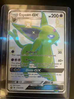 Pokemon Espeon GX Full Art Holo Shiny Vault Hidden Fates 2019 SV60/SV94 - Image 1