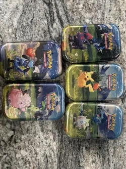 New Pokemon TCG: Ascended Heroes-Mini tins *SEALED* all five cover arts lot of 5 - Image 1