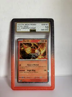 Pokemon TCG Ho-Oh GameStop Promo AGS10 010/086 Chaos Rising POP 1 (FIRST GRADED) - Image 1