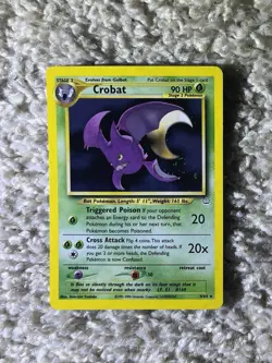 Crobat Pokemon WOTC 2001 Neo Revelation 4/64 Holo Swirl NM - Image 4