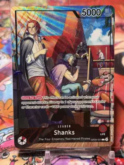 SHANKS - One Piece OP09-001 - SEALED PROMO - AAL Alt Art Leader - PSA Magazine - Image 1