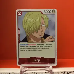 Sanji OP01-013 R Romance Dawn English One Piece NM Foil TCG CCG - Image 1