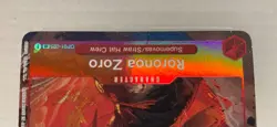 One Piece CCG Roronoa Zoro OP01-025 SR Romance Dawn Alt Art MP - Small Crease - Image 3