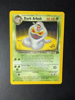 NM Dark Arbok 19/82 Gold W Stamp WoTC Promo Pokemon Card - Image 2