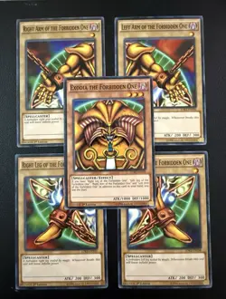 Konami Yu-Gi-Oh! Exodia the Forbidden One 1st Edition LDK2 Complete 5-Card Set - Image 1