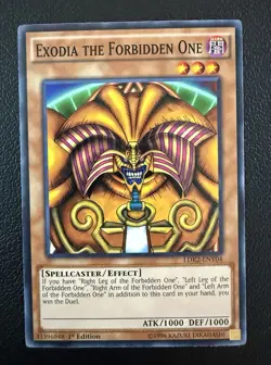 Konami Yu-Gi-Oh! Exodia the Forbidden One 1st Edition LDK2 Complete 5-Card Set - Image 2