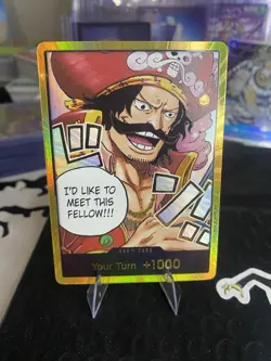 DON !! Card OP13 Gol D. Roger (Carrying on His Will) ONE PIECE English GOLD (LP) - Image 1