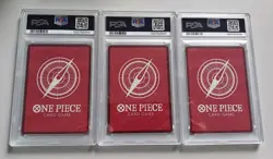 One Piece TCG 2nd Anniversary Winner 3 Cards Luffy Sabo Ace Sequential PSA 10 - Image 2