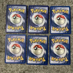 Vintage Pokemon Cards Fossil Set Lot 6 Cards Common, Uncommon, MP - Image 2