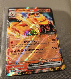 Pokemon TCG Charizard EX Scarlet & Violet Holo Double Rare Card 006/165 - Image 5