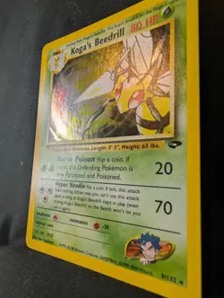 2000 Koga's Beeddill Gym Challenge Holo Rare No. 9/132 Pokemon Card - Image 2