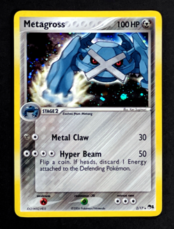 2006 Pokemon METAGROSS Rare POP SERIES 1 Edition COSMOS HOLO Promo Set Card 2/17 - Image 1