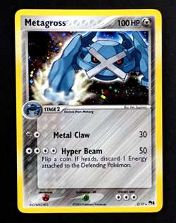 2006 Pokemon METAGROSS Rare POP SERIES 1 Edition COSMOS HOLO Promo Set Card 2/17 - Image 2