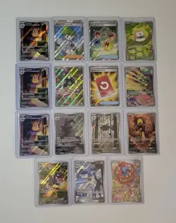 Pokemon TCG lot Of 15 NM Full Art & Promo Cards Sleeved Top Loaded Box Shipped - Image 1